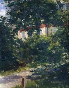 Edouard Manet Painting - The garden around Manet house Eduard Manet
